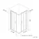 London Brushed Brass 6mm Corner Entry Shower Enclosure 900x900mm