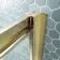 London Brushed Brass 6mm Sliding Shower Door 1100mm
