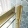 London Brushed Brass 6mm Pivot Shower Door 760mm