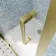 London Brushed Brass 6mm Pivot Shower Door 900mm