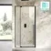 Cologne Matt Black Easy Clean 8mm Hinged Shower Door 1000mm