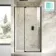 Cologne Matt Black Easy Clean 8mm Hinged Shower Door 1200mm