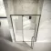 Cologne Matt Black Easy Clean 8mm Hinged Shower Door 1200mm