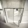 Cologne Matt Black Easy Clean 8mm Hinged Shower Door 1400mm