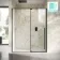 Cologne Matt Black Easy Clean 8mm Hinged Shower Door 1600mm