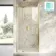 Cologne Brushed Brass Easy Clean 8mm Hinged Shower Door 1100mm
