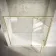 Cologne Brushed Brass Easy Clean 8mm Hinged Shower Door 1700mm