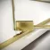 Cologne Brushed Brass Easy Clean 8mm Hinged Shower Door 1700mm