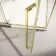 Cologne Brushed Brass Easy Clean 8mm Hinged Shower Door 1700mm