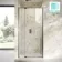 Cologne Brushed Gunmetal Easy Clean 8mm Hinged Shower Door 1100mm