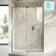 Cologne Brushed Gunmetal Easy Clean 8mm Hinged Shower Door 1400mm
