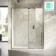 Cologne Brushed Gunmetal Easy Clean 8mm Hinged Shower Door 1500mm
