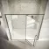 Cologne Brushed Gunmetal Easy Clean 8mm Hinged Shower Door 1600mm