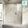 Cologne Brushed Gunmetal Easy Clean 8mm Hinged Shower Door 1800mm