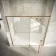 Cologne Brushed Copper Easy Clean 8mm Hinged Shower Door 1600mm