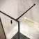 Antwerp Matt Black Framed Easy Clean 8mm Wet Room Shower Glass Panel 700mm