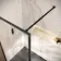 Antwerp Matt Black Framed Easy Clean 8mm Wet Room Shower Glass Panel 900mm