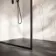 Antwerp Matt Black Framed Easy Clean 8mm Wet Room Shower Glass Panel 900mm