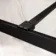 Antwerp Matt Black Framed Easy Clean 8mm Wet Room Shower Glass Panel 1000mm