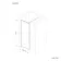 Antwerp Matt Black Framed Easy Clean 8mm Wet Room Shower Glass Panel 1100mm