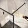 Antwerp Matt Black Framed Easy Clean 8mm Wet Room Shower Glass Panel 1200mm