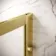 Antwerp Brushed Brass Framed Easy Clean 8mm Wet Room Shower Glass Panel 1400mm