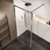 Antwerp Brushed Gunmetal Framed Easy Clean 8mm Wet Room Shower Glass Panel 900mm