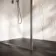 Antwerp Brushed Gunmetal Framed Easy Clean 8mm Wet Room Shower Glass Panel 900mm