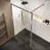 Antwerp Brushed Gunmetal Framed Easy Clean 8mm Wet Room Shower Glass Panel 1100mm