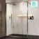 Antwerp Brushed Gunmetal Framed Easy Clean 8mm Wet Room Shower Glass Panel 1400mm