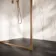 Antwerp Brushed Copper Framed Easy Clean 8mm Wet Room Shower Glass Panel 900mm