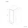 Antwerp Brushed Copper Framed Easy Clean 8mm Wet Room Shower Glass Panel 1100mm