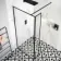Munich Matt Black Framed Easy Clean 8mm Wet Room Shower Glass Return Panel 250mm