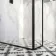 Munich Matt Black Framed Easy Clean 8mm Wet Room Shower Glass Return Panel 250mm
