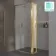 Antwerp Brushed Brass 8mm Pivot Return Panel 300m