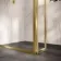 Antwerp Brushed Brass 8mm Pivot Return Panel 300m