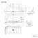 Barnet 1700mm Fluted Curved Corner Bath - Right Handed