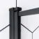 Zurich Easy Clean Matt Black Framed Bath Screen - 800mm