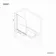 Geneva Easy Clean 6mm Bath Screen with Towel Rail - 800mm