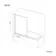 Zurich Easy Clean Brushed Brass Framed Bath Screen - 800mm