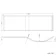 1700 Super Strength Reinforced Acrylic P Shaped Bath Front Panel