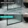 Geneva Fluted Effect Matt Black Easy Clean 6mm Bath Screen - 800mm
