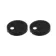 Matt Black Toilet Seat Round Hinge Cover Caps 46.5mm
