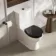 Alma & Kent Matt Black Cistern Flush Button - 48mm hole