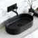 Dakota Matt Black Pill Counter Top Basin 525mm