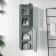 Midnight Green Wall Hung Tall Cabinet 1400x350mm