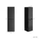 Sorrento Fluted Matt Black Wall Hung Tall Cabinet 1400x400mm