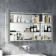 Emielia Battery Powered Illuminated LED Mirror Cabinet 600x800mm