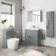 Stone Grey Mirror Cabinet 800mm