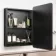 Olivia Battery Powered Black Framed Illuminated LED Mirror Cabinet 710x500mm
